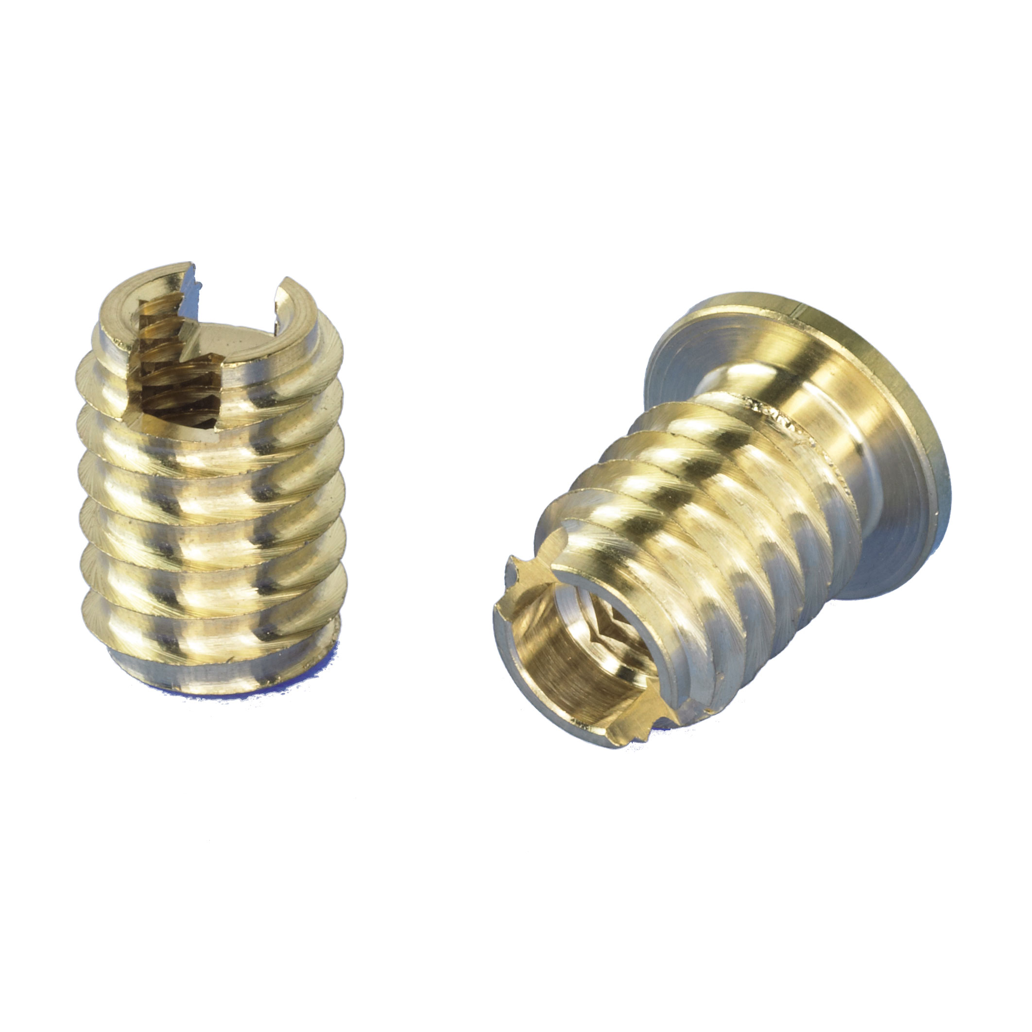 Amtec Quicksert Hex zelf tappende inserts met flens